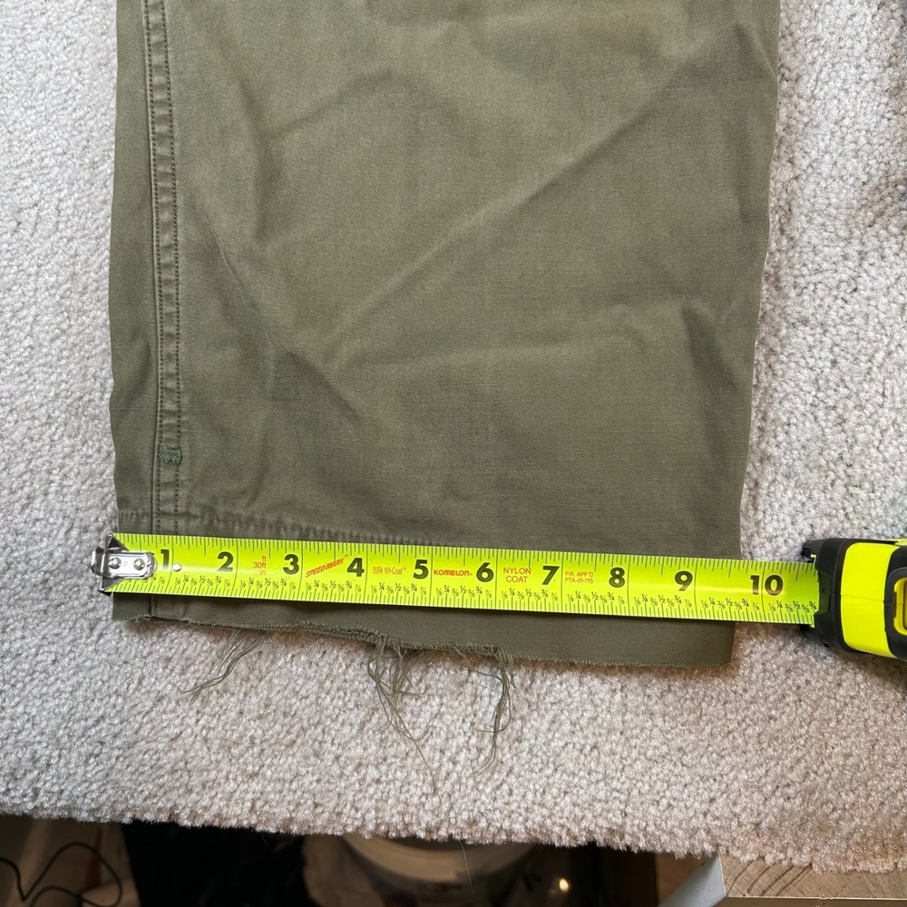 Vintage 40s WWII Military Field Sateen Trousers Mens 32 Olive Distressed M-1943 - Picture 15 of 16